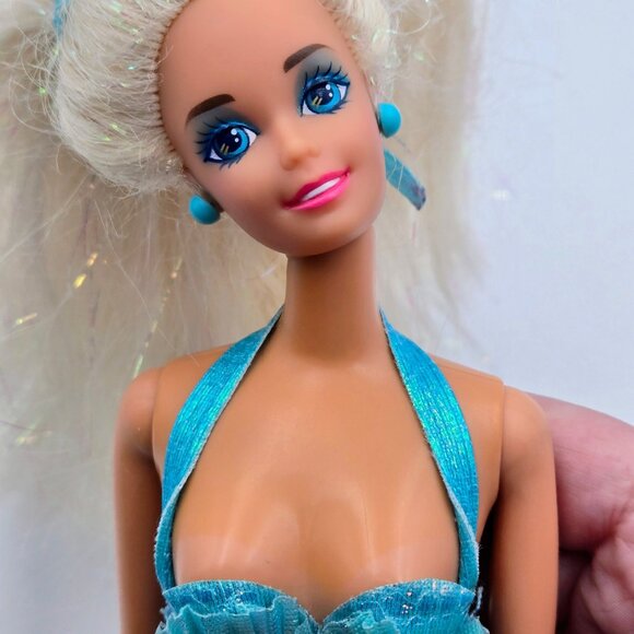 1991 Mattel Mermaid Barbie Doll 1991 1434 Blonde Glitter Hair Read - Picture 13 of 16
